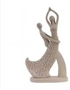 Διακοσμητική Φιγούρα Ζευγαριού 5,7x11,6x20cm Resin Χρώμα Πέτρας Etoile TR-158