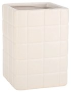 ESTIA ΠΟΤΗΡΑΚΙ ΜΠΑΝΙΟΥ TILES ΚΕΡΑΜΙΚΟ 7.5x7.5x11cm ΛΕΥΚΟ