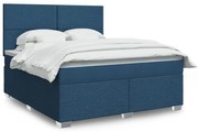 ΚΡΕΒΑΤΙ BOXSPRING ΜΕ ΣΤΡΩΜΑ ΜΠΛΕ 180X200 ΕΚ. ΥΦΑΣΜΑΤΙΝΟ 3290566