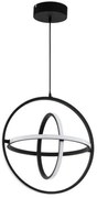 Φωτιστικό Οροφής 39892 Retornio Led Ø500 Black Eglo Metal,Aluminum