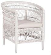 Πολυθρόνα Malawi HM9635.02 Με Μαξιλάρι 80x70x86cm Rattan White