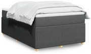 ΚΡΕΒΑΤΙ BOXSPRING ΜΕ ΣΤΡΩΜΑ ΣΚΟΥΡΟ ΓΚΡΙ 120X190 ΕΚ ΥΦΑΣΜΑΤΙΝΟ 3285554