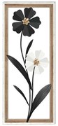 Διακοσμητικό Τοίχου Flower 063 Fylliana Μαύρο - Λευκό 30.5x3x71.10 εκ.