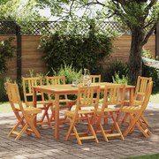 vidaXL Καρέκλα Κήπου 8 pcs Καφέ 36 x 46 x 86 εκ. Μασίφ ξύλο ακακίας