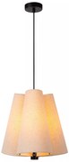 Φωτιστικό Κρεμαστό Lucide 30495-03-38 GREGORY Μπεζ/Κρεμ (Beige/Creme)|Μαύρο Ματ (Black Mat)