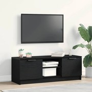 vidaXL Ντουλάπα τηλεόρασης Μαύρο Δρυς 102x35x36,5 εκ Επεξεργασμένο ξύλο