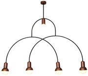 HL-3523-5 CHRISTOPHER OLD BRONZE &amp; WHITE PENDANT