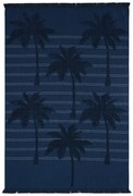 Πετσέτα Θαλάσσης - Παρεό Cocos 01 Blue Kentia Θαλάσσης 95x160cm 100% Βαμβάκι