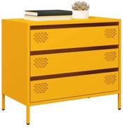 vidaXL Ντουλάπι Μουσταρδί 68x39x58,5 εκ. από Χάλυβα Ψυχρής Έλασης