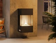 Επιτοίχιο Tζάκι Indie Tenderflame με διάρκεια καύσης 3 - 4 ώρες, χωρητικότητα δεξαμενής 1000ml και διαστάσεις 48x34x90cm - Black