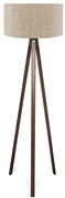 Φωτιστικό δαπέδου PWL-1059 pakoworld Ε27 μπεζ-καρυδί Φ38x140εκ