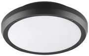 Adeleq Πλαφονιέρα PC Στρογγυλή Φ300mm 2 Ντουί Ε27 Ip65 Γραφίτης 21-8011