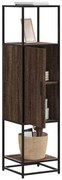 vidaXL Highboard καφέ δρυς Κατασκευασμένο ξύλο και μέταλλο