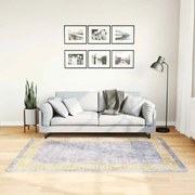 vidaXL Χαλί Πλενόμενο Αντιολισθητικό Γκρι 120 x 180 εκ.