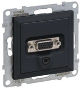 Μηχανισμός Hd15 + 3mm Jack Dark Grey  SEANO 765460 Legrand 765460