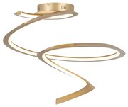 Φωτιστικό Οροφής  Χρυσαφί 60xH48cm Led 40w 3000K 2000lm Triac Dimmable Sun Light FLORA-C