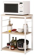 Ραφιέρα Κουζίνας DALL Maple/Λευκό MDF/Μέταλλο 50x30x71cm - 14370226