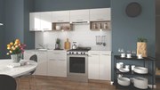 Κουζίνα  VIOLA 260  DIOMMI V-UA-VIOLA_260-SONOMA/ΛΕΥΚΟ ΓΥΑΛΙΣΤΕΡΟ