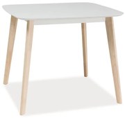 ΤΡΑΠΕΖΙ TIBI WHITE / WHITE OAK 90X80 DIOMMI TIBIDBB90