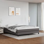 ΚΡΕΒΑΤΙ BOXSPRING ΜΕ ΣΤΡΩΜΑ ΓΚΡΙ 160X200ΕΚ. ΑΠΟ ΣΥΝΘΕΤΙΚΟ ΔΕΡΜΑ 3144271