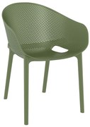 SKY PRO OL.GREEN ΠΟΛΥΘΡΟΝΑ ΠΟΛ/ΝΙΟΥ - (54Χ60Χ81εκ.), Χρώμα: OLIVE GREEN - SIESTA