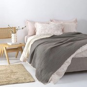 Κουβέρτα Mous Grey Palamaiki Μονό 170x240cm 100% Βαμβάκι