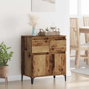 Πλαϊνό γραφείο με συρτάρι Παλιό Ξύλο 60 x 35 x 70 cm