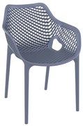 Siesta   Air/P* Armchair Dark Grey PL  metax-01-00-0073 διάστ.60.0000 x 57.0000 x 81.0000