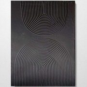 Πίνακας Καμβάς 112RGN1101 50x70cm Black Wallity Κάθετοι Wood, Canvas