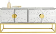Μπουφές Queen Καθρέφτης Γυαλί καθρέφτης  162x40x77εκ - Χρυσό