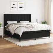 ΚΡΕΒΑΤΙ BOXSPRING ΜΕ ΣΤΡΩΜΑ ΜΑΥΡΟ 160X200 ΕΚ. ΥΦΑΣΜΑΤΙΝΟ 3131443