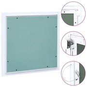 vidaXL Θυρίδα Επίσκεψης Γυψοσανίδας 400 x 400 χιλ. Σκελετός Αλουμινίου