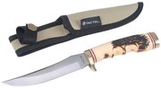 Tactix 475051 Μαχαίρι Κυνηγού INOX Ασημί, Μπεζ Λαβή, Σε Θήκη 240 mm
