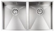 Sanitec Stainless Steel Sinks 11909 Υπόκαθημενος Ανοξείδωτος Νεροχύτης 80cm