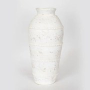 Βάζο Κεραμικό 752-20277 20.5x20.5x43cm White Estheti Home Κεραμικό