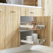 vidaXL Συρτάρια - Καλάθια Συρμάτινα 2 τεμ. Aσημί 400 χιλ.