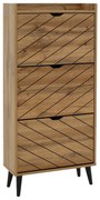 Παπουτσοθήκη Thelma pakoworld 12 ζεύγων sonoma 60x23.8x131.6εκ