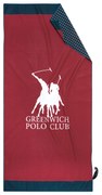 Πετσέτα Θαλάσσης Microfiber 80x170εκ. Essential 3873 Κόκκινη-Μπλε Greenwich Polo Club