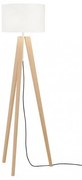 Επιδαπέδιο Φωτιστικό SHINE-WOOD E27 IP20 Φ54 Fischer Honsel 40478 Λευκό