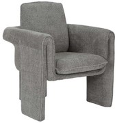 Πολυθρόνα Crusher HM9681.01 82x78x87cm Μεταλλικός Σκελετός Με Ύφασμα Grey Μέταλλο,Ύφασμα