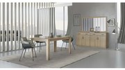 Savvidis Furniture  Μπουφές Με Καθρέφτη 4 Πόρτες 159x38x84 Λάττε Μελαμίνη BEST-8080231