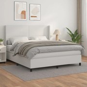 ΚΡΕΒΑΤΙ BOXSPRING ΜΕ ΣΤΡΩΜΑ ΛΕΥΚΟ 180X200 ΕΚ. ΣΥΝΘΕΤΙΚΟ ΔΕΡΜΑ 3132394