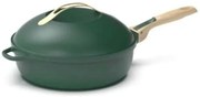 Τηγάνι Με Καπάκι Αντικολλητικό FAB28VE 28cm 4,5Lt Canopy Green Cookut Fabulous 28cm Μέταλλο