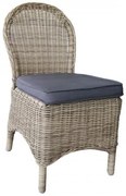 MONTANA καρέκλα Φ5mm Round Wicker Grey/Brown 48x65x91cm Ε654