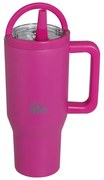 Ecolife Θερμός Ποτήρι Tumbler Με Διπλή Λαβή 900ml Neon Magenta 33-BO-7073