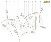 Κρεμαστό Φωτιστικό Οροφής 14xLED 3,2W Μπρονζέ Dimmable Χειροποίητο ΕλεύθεροTulip TULSL00PRS03CLD000EU Slamp-TULSL00PRS03CLD000EU TULSL00PRS03CLD000EU