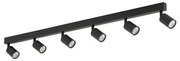 Πλαφονιέρα Φωτιστικό Οροφής 6xGU10 10W IP20 Top TK Lighting-6178-Μαύρο 6178