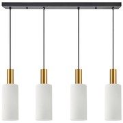 SE21-GM-4-4BL-GL3 ADEPT TUBE Gold Matt Pendant White Glass+ HOMELIGHTING 77-8658