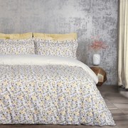 Σεντόνια Happy 9650 (Σετ 3τμχ) Grey-Ivory Das Home Μονό 170x260cm 100% Βαμβάκι