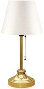 Φωτιστικό Επιτραπέζιο Harrison 0123707 22x17x45cm 1xE27 60W White-Gold Megapap Mdf,Μέταλλο,Ύφασμα